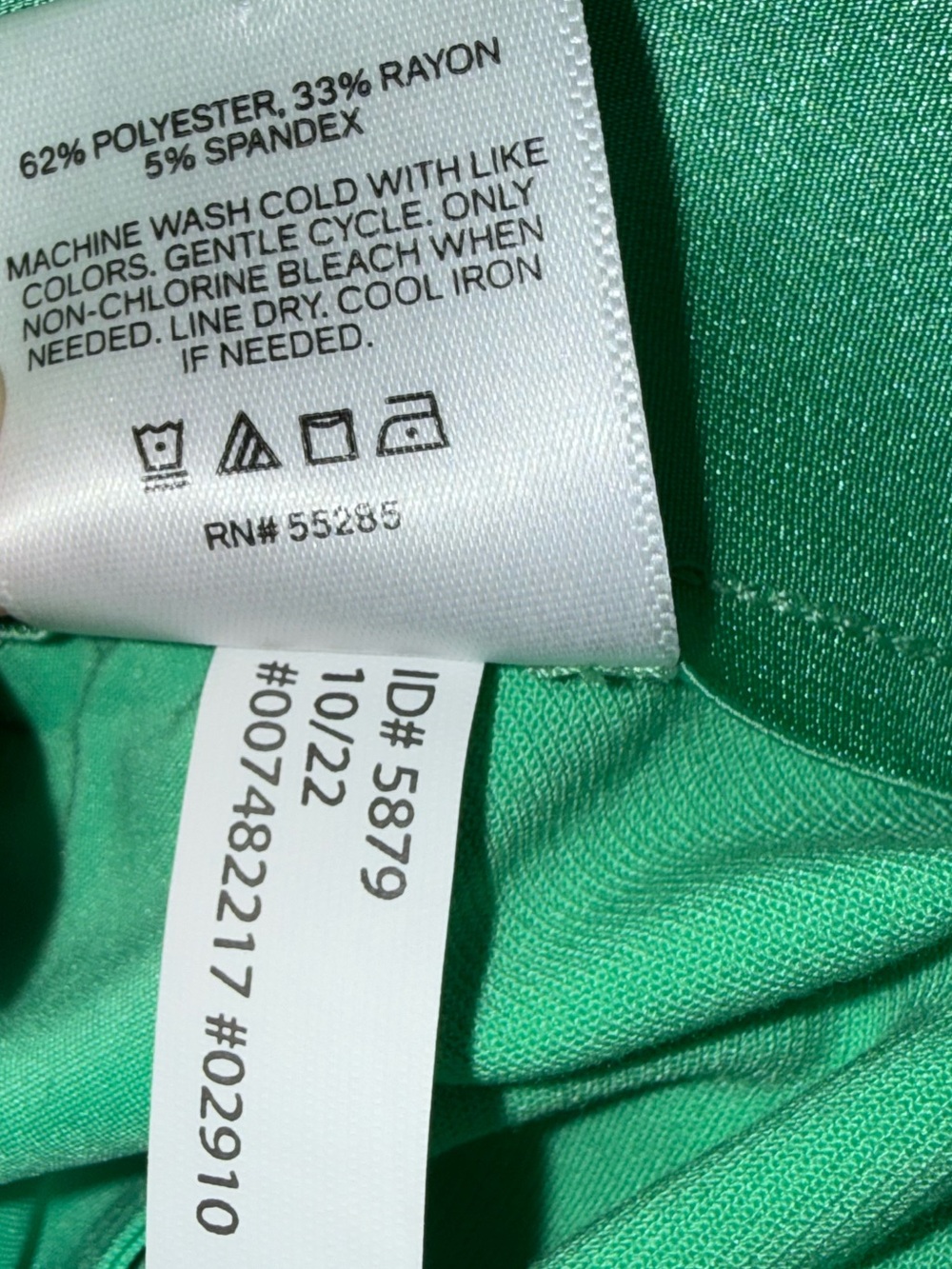 Express Stylist Dress Pants Women’s 6 Long Green High Rise Stretch Straight NWOT - Picture 8 of 10